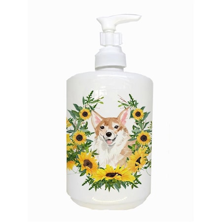Carolines Treasures Corgi Ceramic Soap Dispenser CK2943SOAP